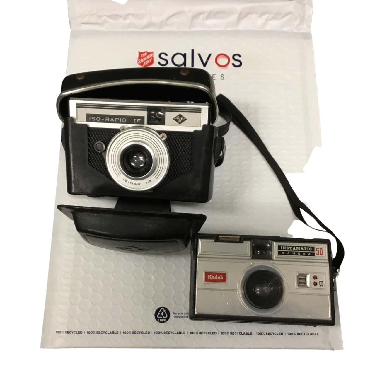 Instamatic Kodak Camera 50 & Agfa ISORapid IF Camera (s)