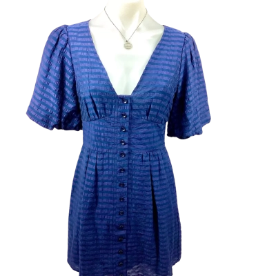 Pilgrim Womens Morie Mini Dress Navy - Size 8