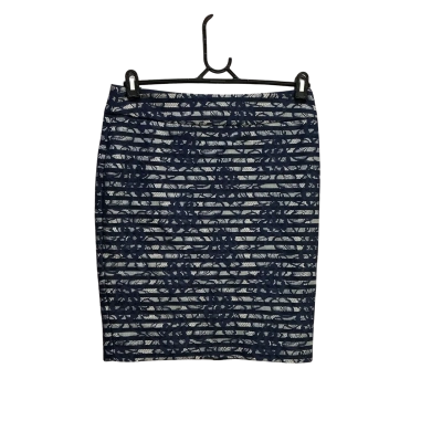 Review Womens  Size 10 Pencil Skirt Navy Blue / White 