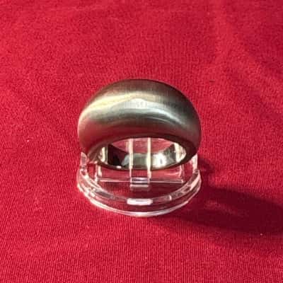  Women's 316L Stainless Steel Chunky Domed Ring 