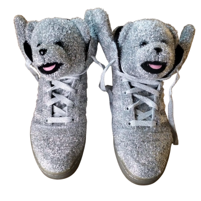Adidas - Jeremy Scott Silver Teddy Bear Originals Size UK 11.5.