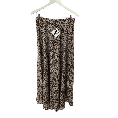 Vallerie  Womens  Size L Maxi Skirt Black  / Brown 