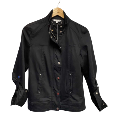 W. Lane Womens  Size 10 Denim Jacket Black  