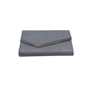 Novo Womens Silver Clutch/Shoulder 20x13cm Handbag1