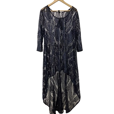 Taking Shape Lou Lou Lace Tunic in Dark Indigo Size 12