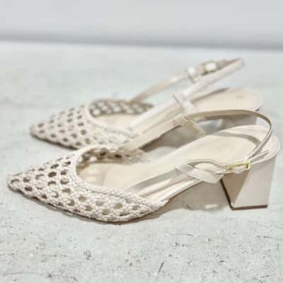 Sportgirl  Cream Block Heel  Shoes Size 8 RRP $79.95