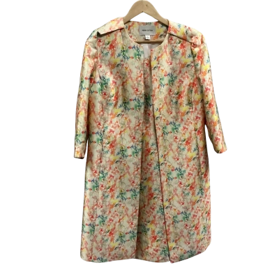 Perri Cutten Womens Dress & Coat Set Size 18/L Multicoloured 