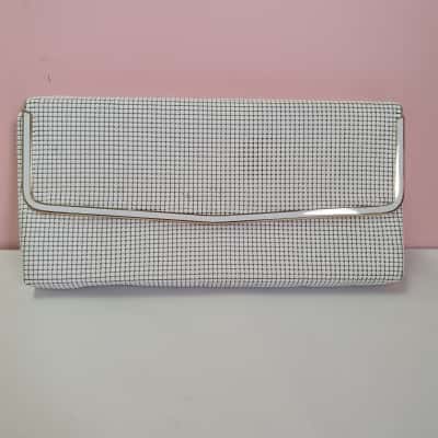Vintage Glomesh Women's Clutch White 