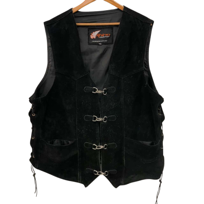  Rhino Leather Unisex  Size XXXXXXXL Vest Jacket Black  