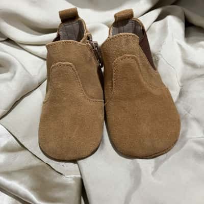 Seed Heritage Kids  Size 3-6m Booties Beige / Nude 