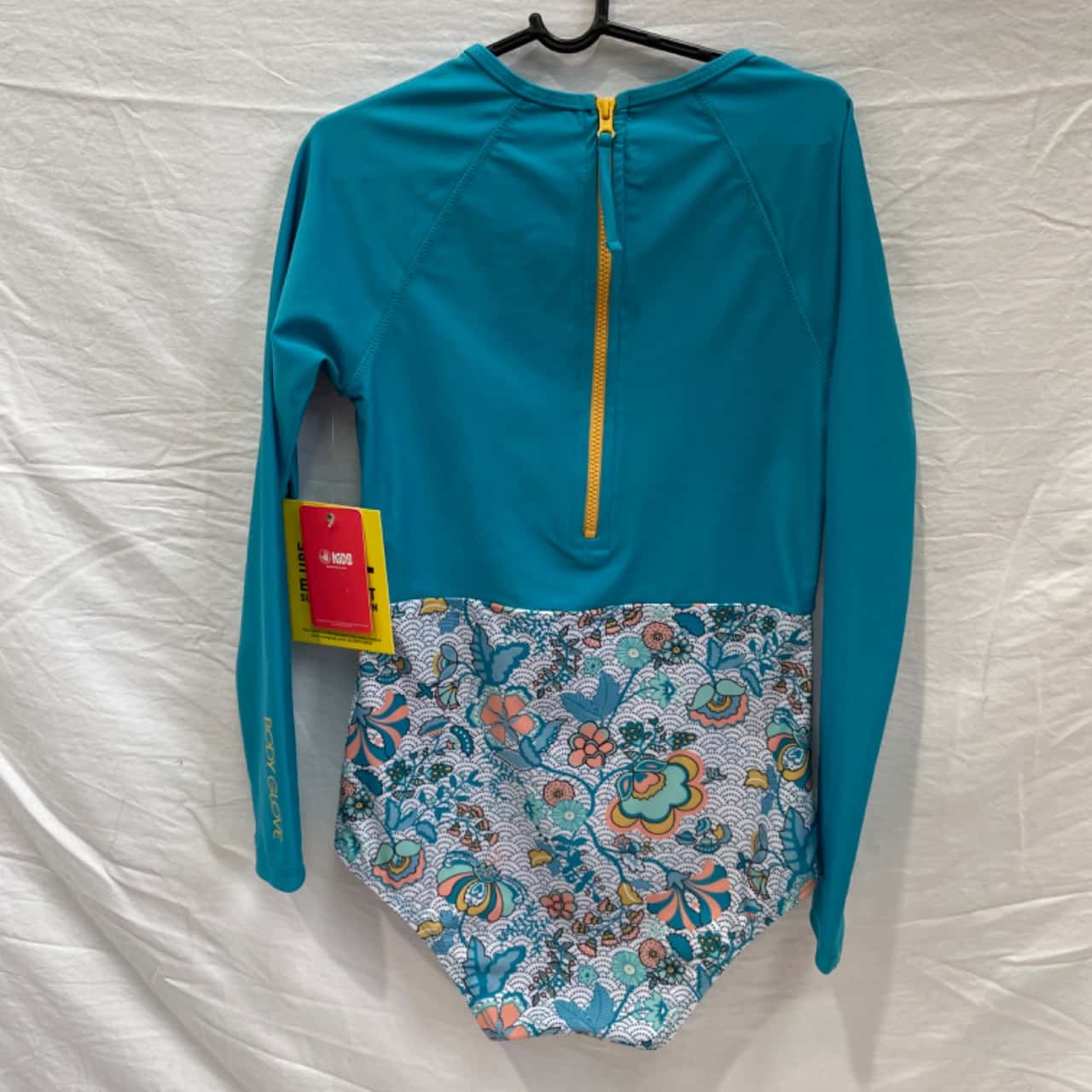 Bodyglove Girls Swimsuit Light Blue/ Floral Bottom Size 10 New with Tags(s)