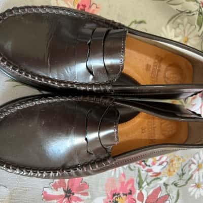 Vintage Women’s Anglea Brown Classics Leather Loafers (B23)