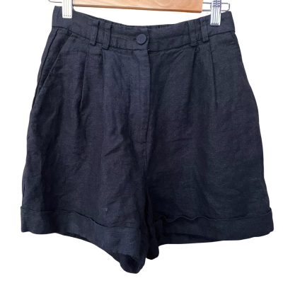 Country Road Black Pleated Shorts Size 8