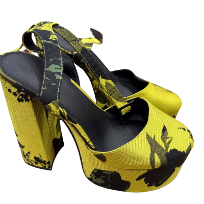 ASOS Womens  Size 8 Chunky Platform Lime Heels 