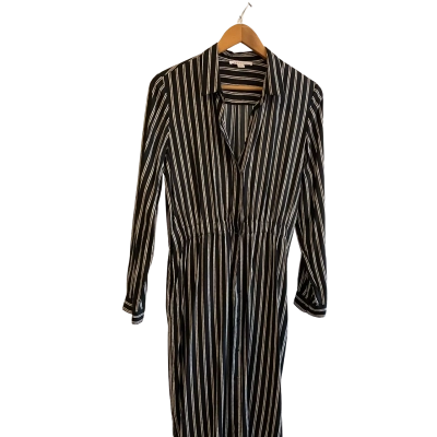Trenery Dress - Womens size 10 Navy / Cream striped 