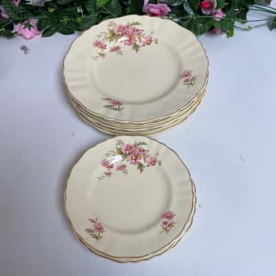 J&G Meakin Sunshine Set/6 Dinner Plates & 6 Sideplates