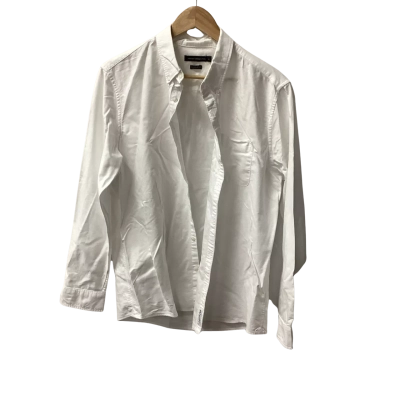 French Connection Mens  Size L Long Sleeve Shirt White E