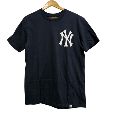 Majestic New York Yankees Mens  Size M Short Sleeve T-shirt Navy Blue 