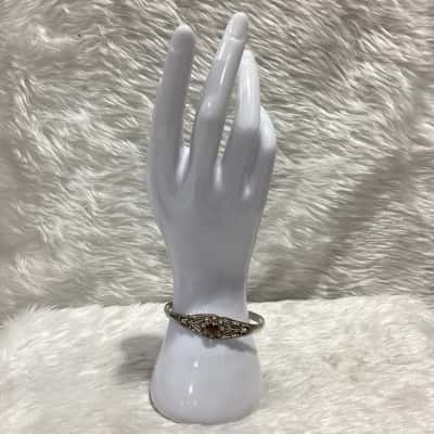  Women's Vintage Sterling Silver Cuff Bracelet 