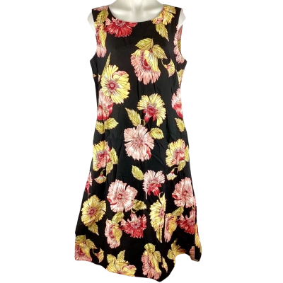 Regatta Floral Dress / Sleeveless Dress Black - Size 14