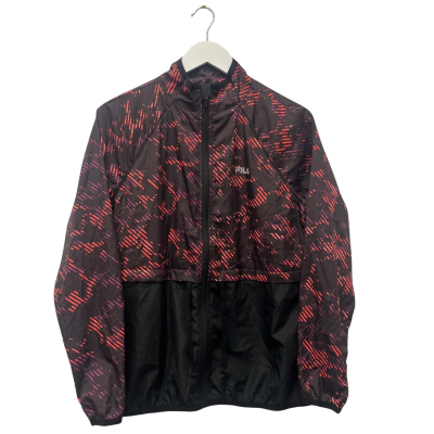 Fila Womens  Gloss Jacket Size M Performance Jacket Black  / Other / Purple 