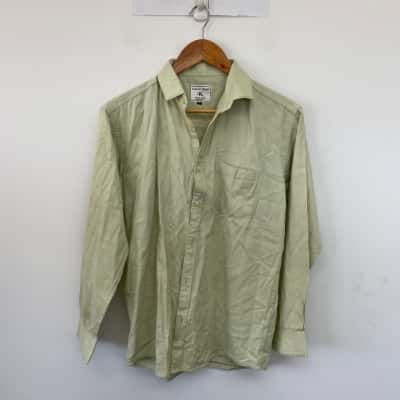 Calvin Klein Light Green Long SLeeve Shirt  Size L 
