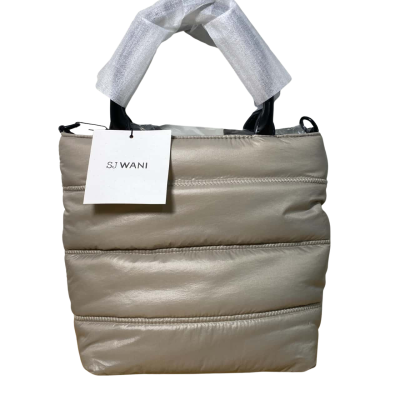 SJ Wani Small Puffer Tote Bag w/ Mini Puffer Pouch