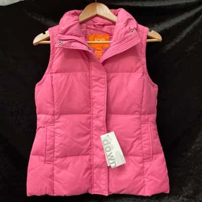 JOE Pink Puffer Vest Medium.New