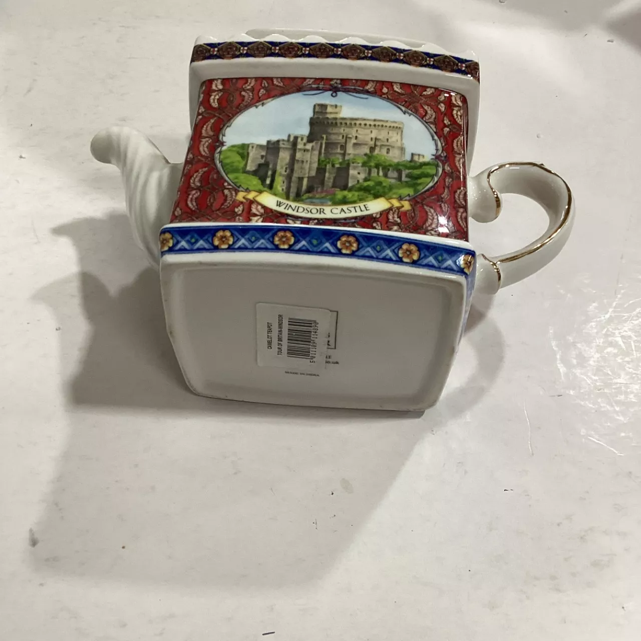 James Sadler teapot - Windsor Castle + Union Jack - New Without