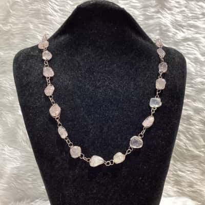  Womens Necklace Rose Quartz 
