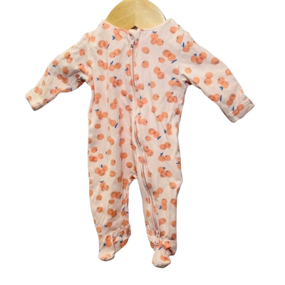 SEED Baby Size 00000 Onesie Orange 