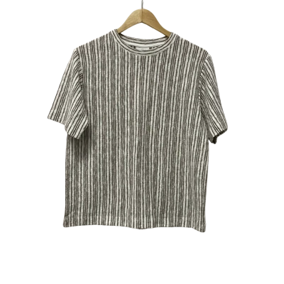Seed Heritage Womens  Size S Short Sleeve Top Brown / Striped / White 