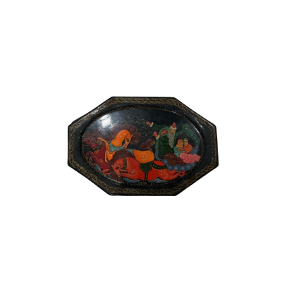 Vintage Russian MSTERA Hand Painted Lacquer Box
