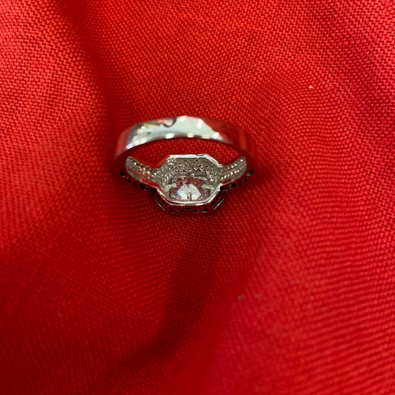 Park Lane Raspberry Ring Rhinestone + Marcasite Ring (Park Lane) Size R-S - RRP $56.00(s)