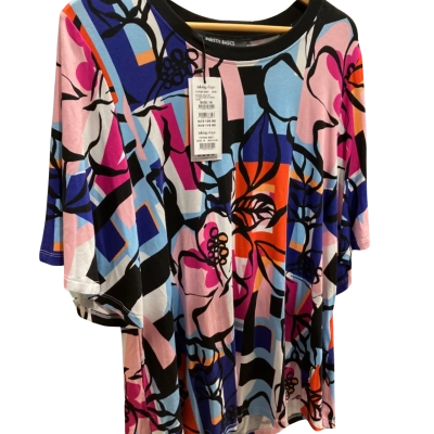 Taking Shape Womens  Size 16 Short Sleeve Top Multicoloured / Pattern 