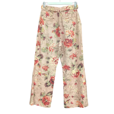 Zimmermann Womens  Size 1 Flared Pants Floral /  Dusty Pink  