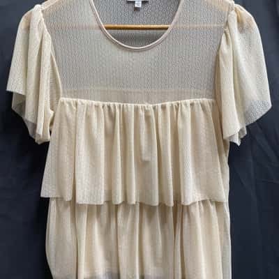 Witchery Womens Size S Beige/Tan Top
