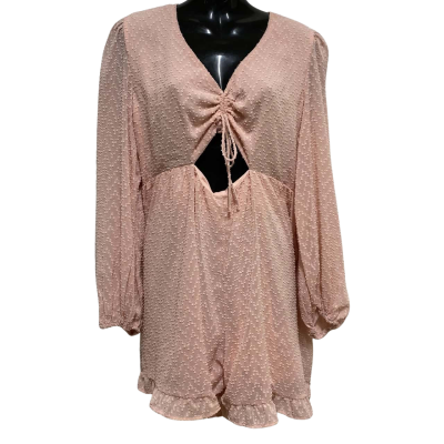 Ally Fashion Womens  Size 14 Long Sleeve Playsuit Pink  