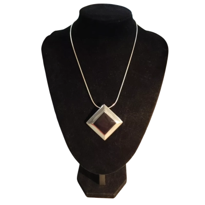 Angus & Coots Womens Necklace Black  / Silver 