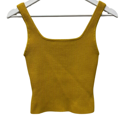 Babaton Womens  Size S Cropped Top Mustard 