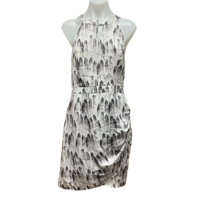 Wayne Cooper Womens Size 12 Cocktail Dress Black  / Pattern / White 