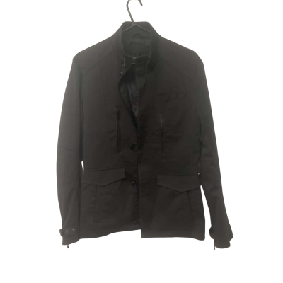 Mens Politix Size S Front Zipper Black  / Grey 