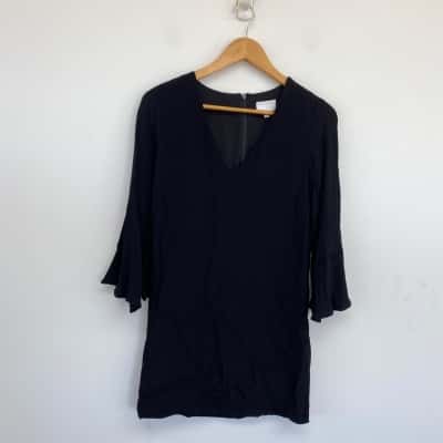 Witchery Black Long Sleeve Mini Dress  Size 8