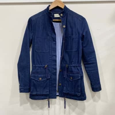 RM Williams Womens  Size 6 Denim Jacket Navy Blue 