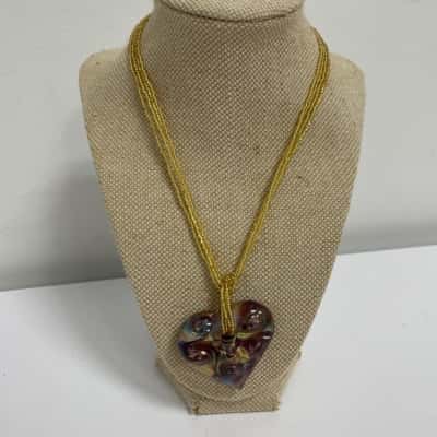 Murano Glass Womens Necklace / Pendant Multicoloured 