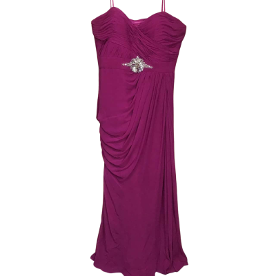 Adrianna Papell Magenta Strapless Formal Dress