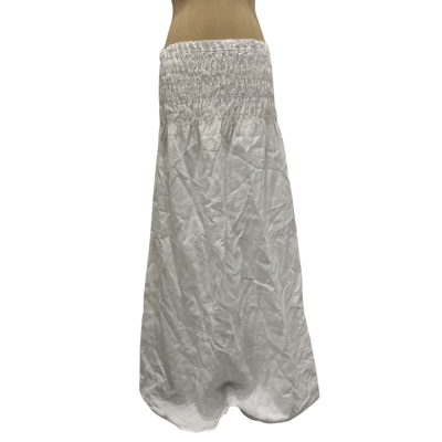 SIR the Label Womens Linen Maxi Skirt White 