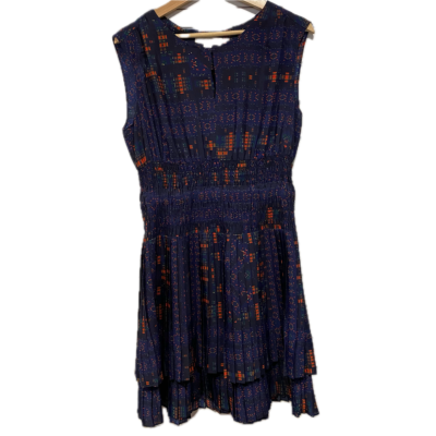Country Road Womens  Size 12 Sleeveless Dress  Multicoloured / Navy Blue / Pattern 