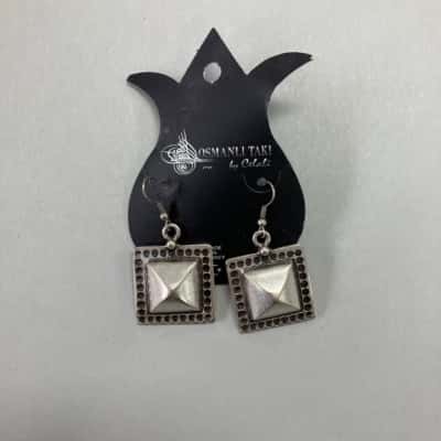 Osmanli Taki By Celali Diamond/Pyramid Shaped Earrings