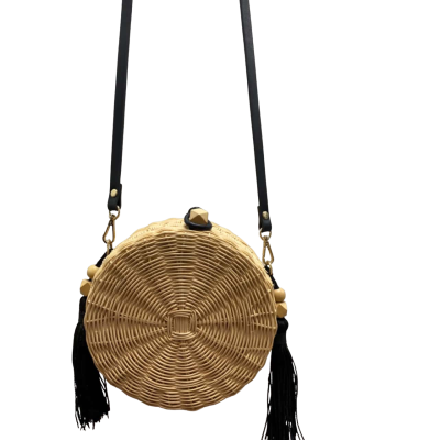 Mango Limited Edition Bamboo Weave Cross Body Bag 